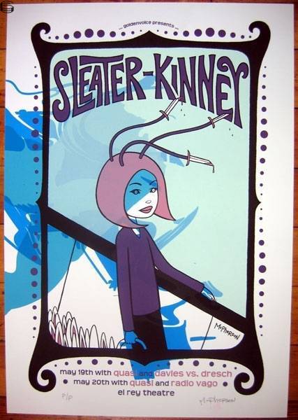 Tara McPherson - Sleater Kinney LA 04 - PP 2 Edition