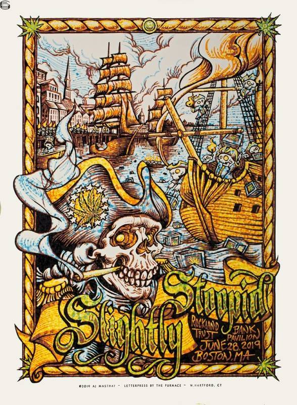 AJ Masthay - Slightly Stoopid Boston - Watercolor Edition