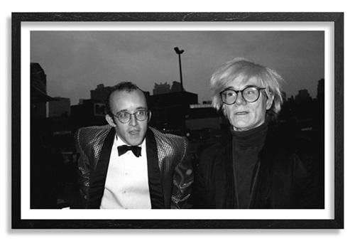 Keith Haring And His Idol Andy Warhol, NYC, 1986