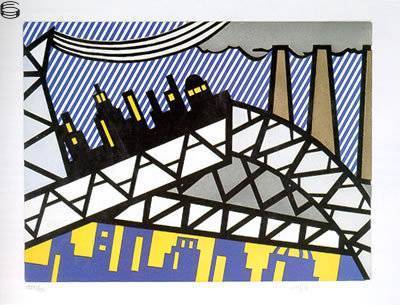 Roy Lichtenstein - Bayonne en Entrant Dans NYC