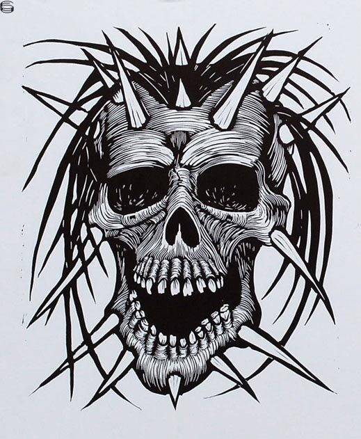 Spikey Skull 08