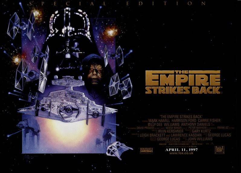 Star Wars: Empire Strikes Back (UK Quad Re-release)