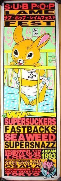 Frank Kozik - Sub Pop Lame Fest Japan 93 - Brown Edition