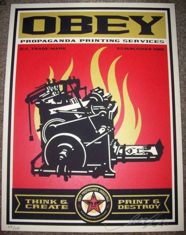 Shepard Fairey - Supply and Demand 20th Anniversary Box Set - Internet Print & Destroy Edition
