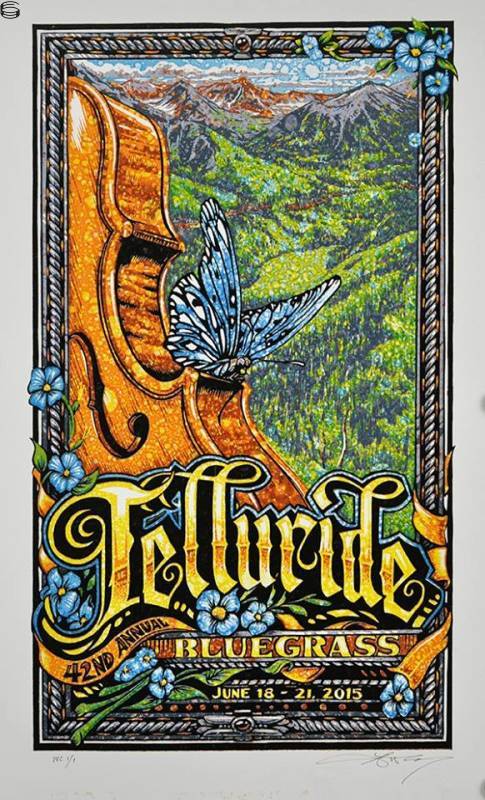 AJ Masthay - Telluride Bluegrass Festival Telluride - Watercolor Edition