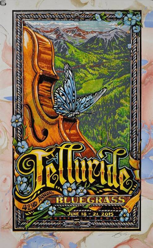 AJ Masthay - Telluride Bluegrass Festival Telluride - White Marble Edition