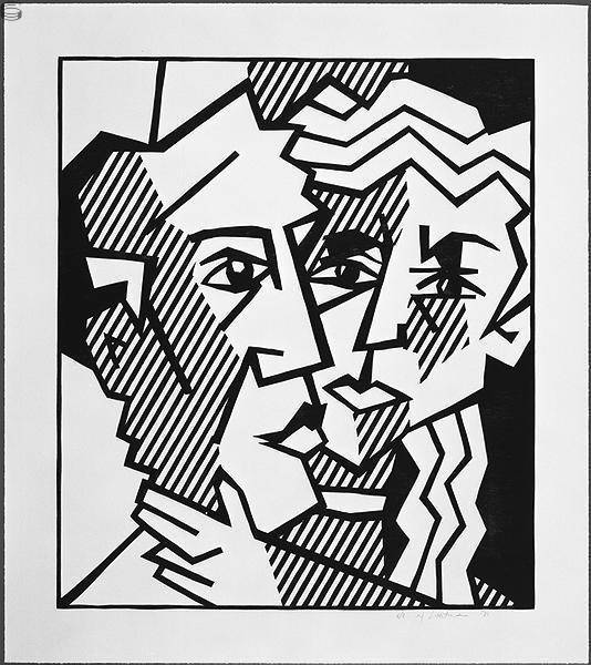 Roy Lichtenstein - The Couple (C 175) - Black State Edition (C 187)