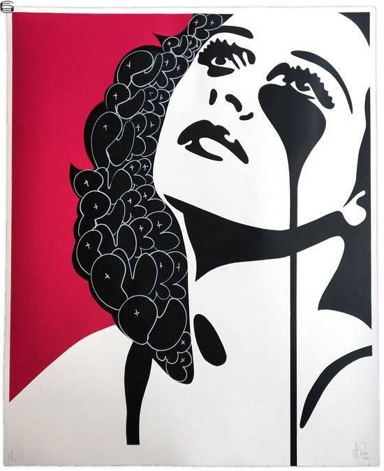 Pure Evil - Hedy Lamarr - Hedy Watch The Skies - Hand-Embellished Red Edition