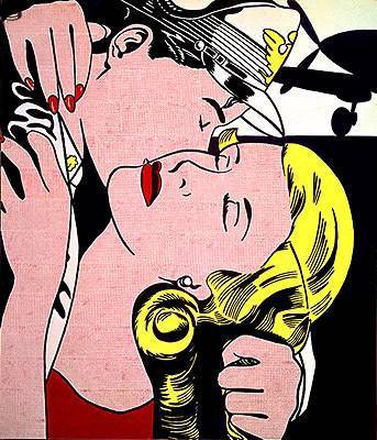 Roy Lichtenstein - The Kiss - Painting Edition