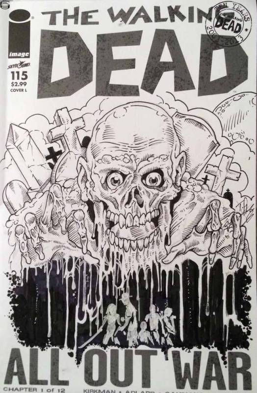 The Walking Dead Cover Sketch 13