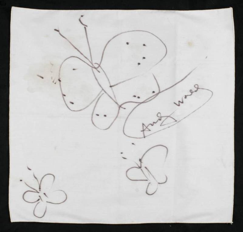 Three Butterflies Napkin 83