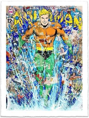 Mr Brainwash - Aquaman - Hand-Finished