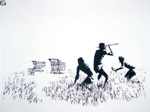Banksy - Trolleys - LA Version Printers Proof Edition