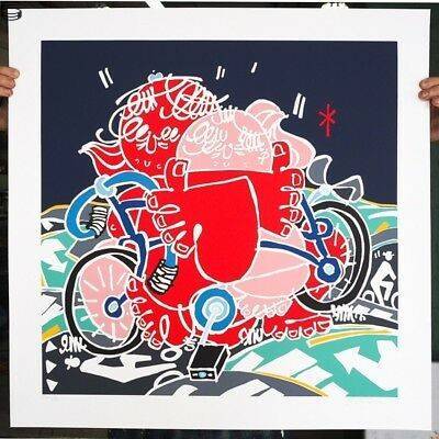 Timothy Curtis - Two Cyclists, Earth and Child - AP Edition