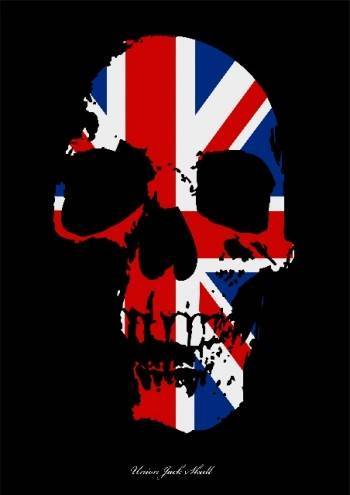 Union Jack Skull