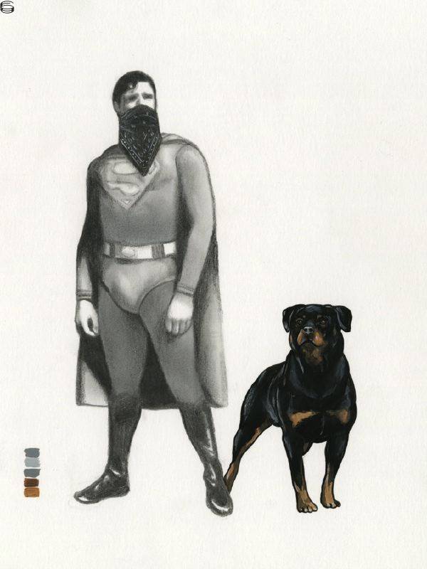 Untitled (Superman with Dog)