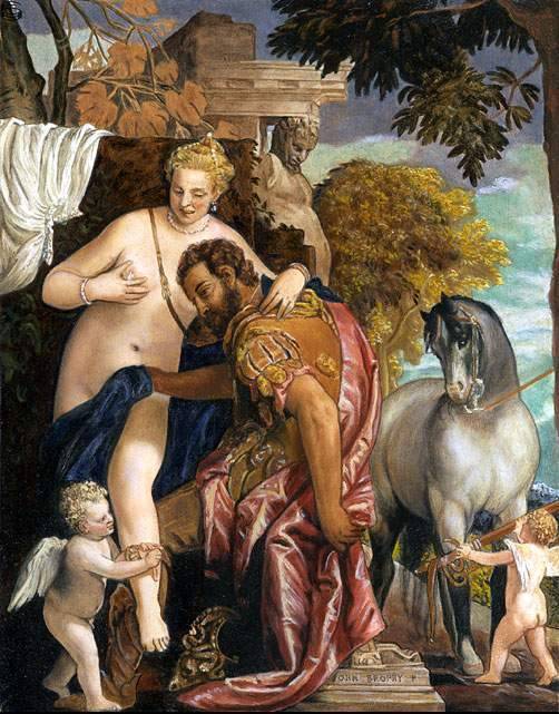 Venus and Mars (After the Veronese) 94