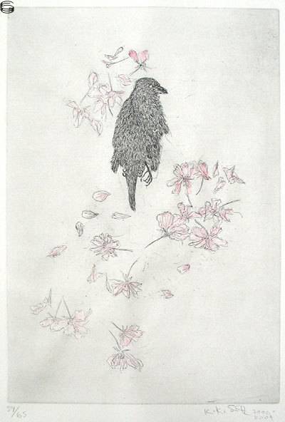 Bird with Blossoms