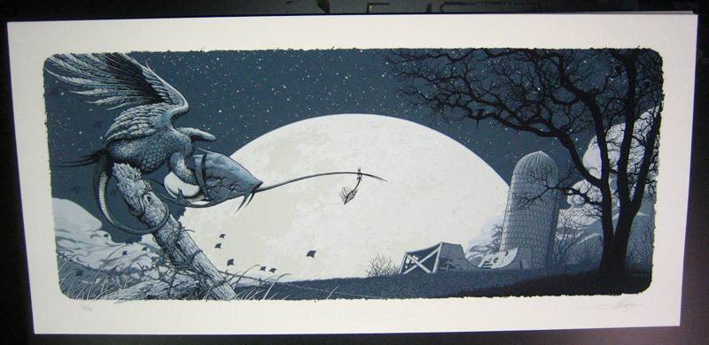 Aaron Horkey - Whale Bone Grove 08 - Blue PP Edition