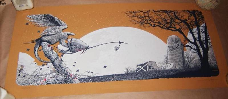 Aaron Horkey - Whale Bone Grove 08 - Japan Orange No Sky Edition