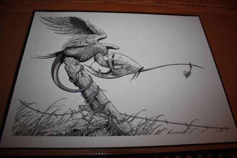 Aaron Horkey - Whale Bone Grove 08 - OG Ink Foreground Edition