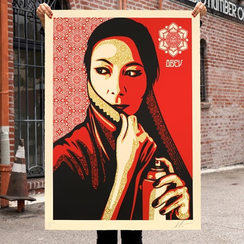 Shepard Fairey - Commanda Mural - Large Format
