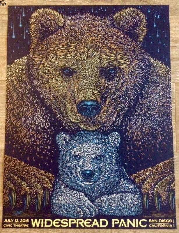 Todd Slater - Widespread Panic San Diego 16 - Artist Edition