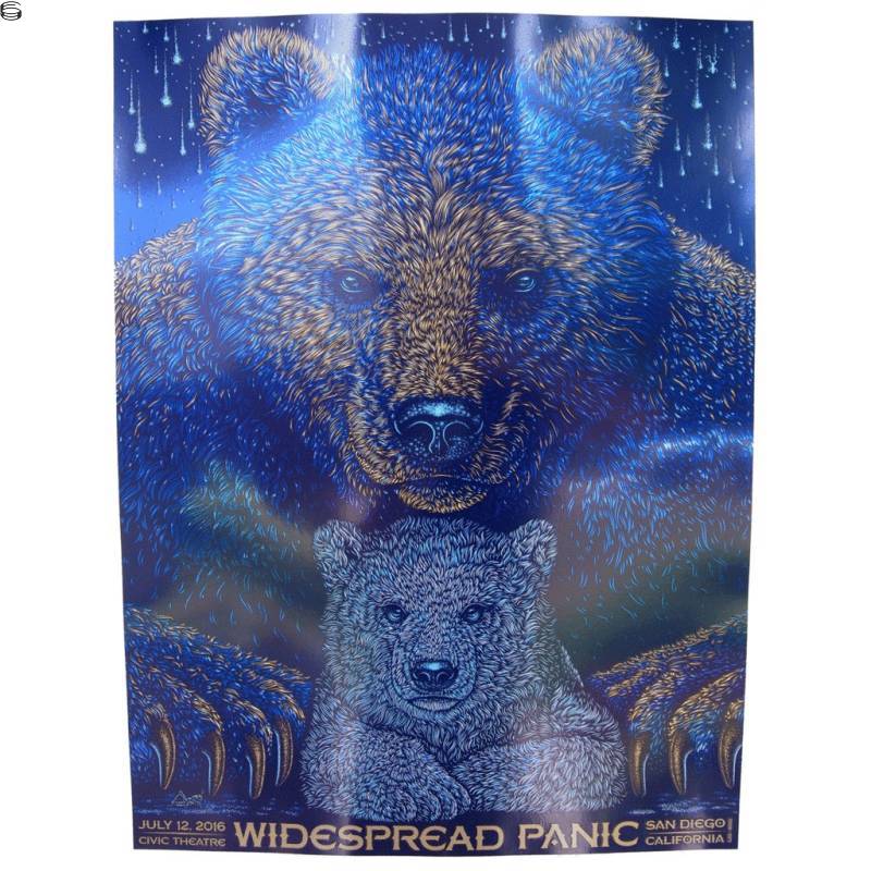 Todd Slater - Widespread Panic San Diego 16 - Blue Mirror Edition