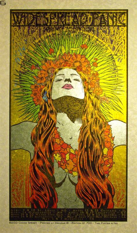 Chuck Sperry - Widespread Panic Spring Tour - Brushed Maze Edition