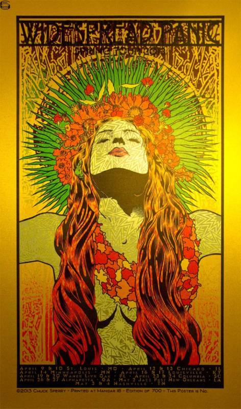 Chuck Sperry - Widespread Panic Spring Tour - Gold Edition