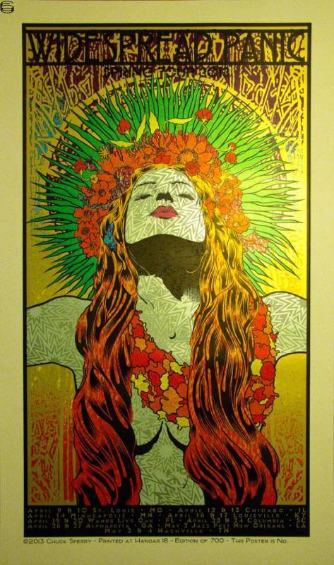 Chuck Sperry - Widespread Panic Spring Tour - Green Speckled Egg Edition