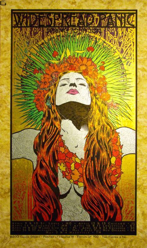 Chuck Sperry - Widespread Panic Spring Tour - Parchment Edition