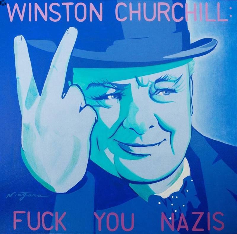 Winston Churchill: Fuck You Nazis on the 50th Ann...