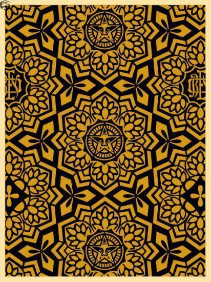 Shepard Fairey - Yen Pattern - Black/Gold Edition