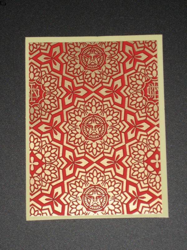 Shepard Fairey - Yen Pattern - Gold Sticker Edition