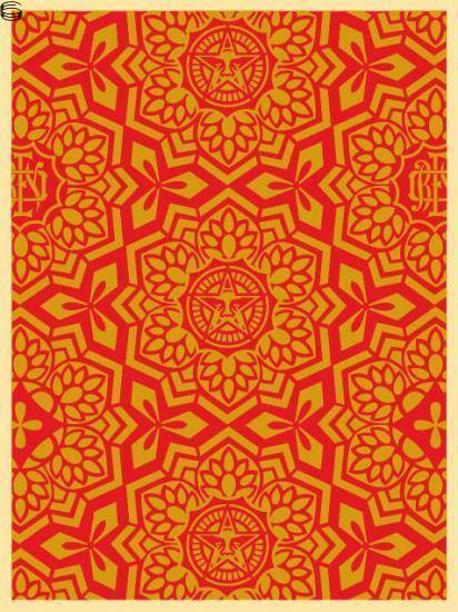 Shepard Fairey - Yen Pattern - Red/Gold Edition