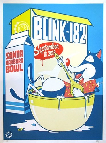 Blink 182 - Santa Barbara 2013 Screenprint