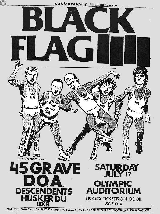 Black Flag HÃ¼sker DÃ¼ Los Angeles 82