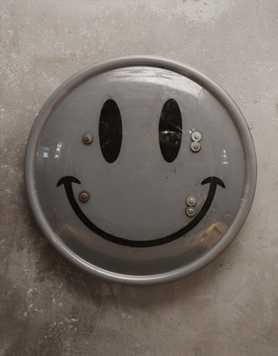 James Cauty - Smiley Riot Shield - Seventh Edition (Grey)