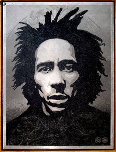 Shepard Fairey - Bob Marley Print - Metal Edition