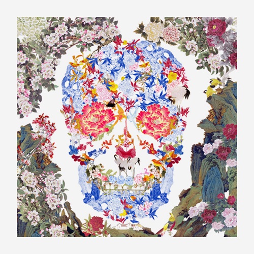 Chinese Floral Skull