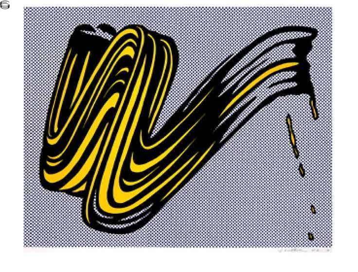 Roy Lichtenstein - Brushstroke (C II.5)
