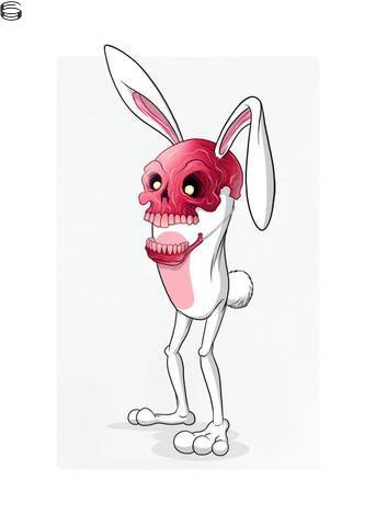 Bunnywith Ancient Cursed Ruby Skull