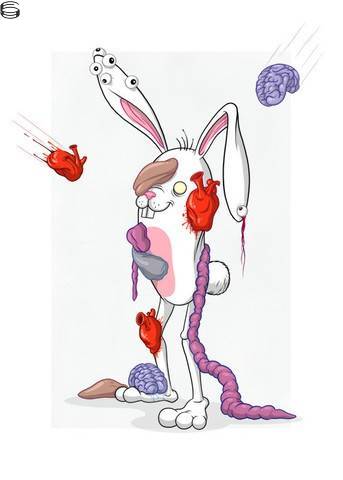 Bunnywith Magnetic Attraction to Human Organs