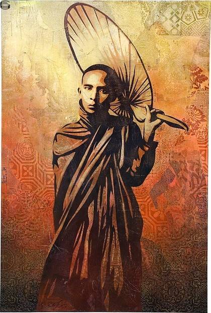 Shepard Fairey - Burmese Monk - Stencil Edition