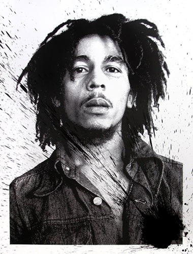 Mr Brainwash - Happy Birthday Bob Marley - Buffalo Soldier - Black Splash