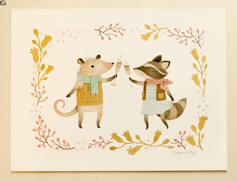 Cheers! From Pinknose the Opossum & Riley the Raccoon 15