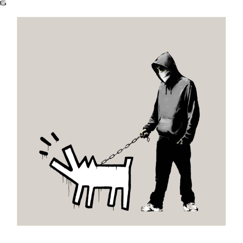 Banksy - Choose Your Weapon - Soft Grey