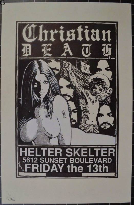 Frank Kozik - Christian Death Hollywood 90 - OG Edition
