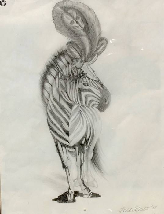 Leslie Ditto - Circus Zebra - OG Sketch Edition